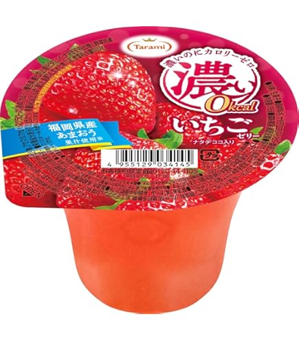 Amazon.co.jp: たらみ 濃い0kcal いちごゼリー 195g×6個 : 食品・飲料