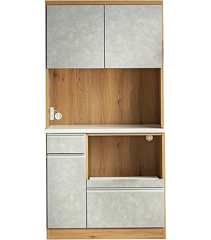Amazon｜関家具(Sekikagu) 食器棚 キッチンボード レンジボード