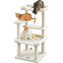 新品　キャットタワー　据え置き型キャットタワー　ベージュ　猫用品 新品 キャットタワー ベージュ 猫用品 猫タワー 高さ184cm 楽天