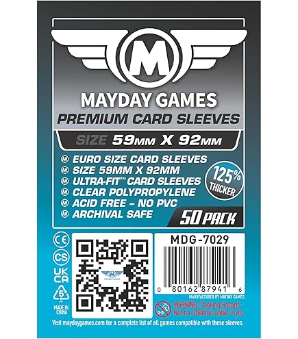 Mayday -Roman Card Sized Tribune Sleeves (Pack of 100)