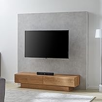 Amazon｜LOWYA ロウヤ テレビボード バックパネル付き 壁掛け風