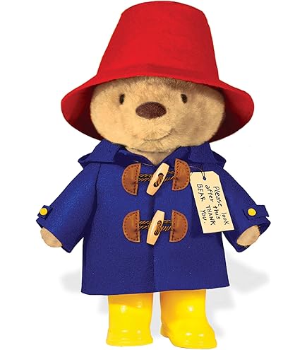 Paddington Bear Plush Toy with Boots and Suitcase : Amazon.sg: Toys