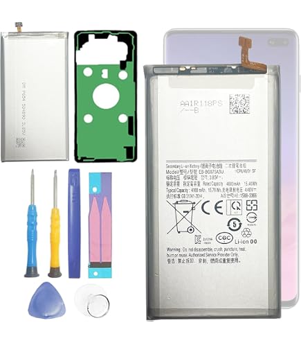 Amazon | 1x3400mAh EB-BG973ABU交換用バッテリー用 for Samsung