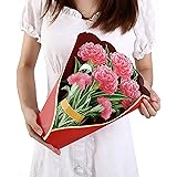 ポップアップカード 30cm 大 カーネーションの花束 Popup 誕生日 メッセージカード 母の日 カード 適切はレディース 母親 奥様 ご姉妹に 3Dポップアップグリーティングカード (カーネーションの花束)