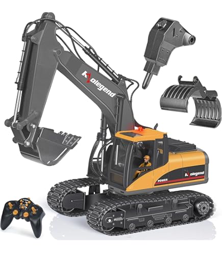 Fistone 1/14 RC Crawler Crane - Remote Control Construction Toy With 11lb Lift Capacity