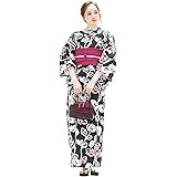 [SOUBIEN] (ソウビエン) 浴衣 2点セット（浴衣/帯） レディース 半幅帯 花 千鳥 モダン 夏 花火大会