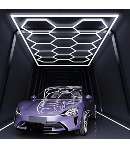 Amazon.co.jp : WJW ガレージ 照明 led プロの自動車美容ハニカム