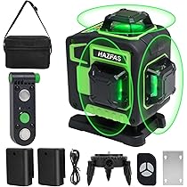 Amazon | レーザー墨出し器、墨出しレーザー、4Dグリーンレーザー墨
