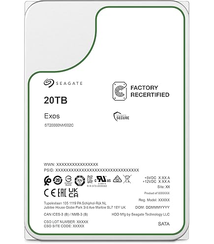 内蔵型ハードディスクドライブ Seagate Exos X18 18TB SATA HDD Seagate Exos X18 18TB Enterprise HDD - CMR 3.5 Inch