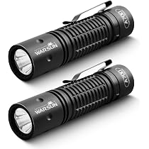 Amazon | WARSUN 懐中電灯 充電式 2本セット 小型 LEDライト クリップ