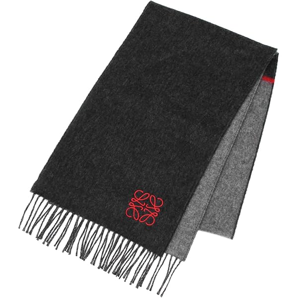 ロエベ ウール×カシミヤ アナグラム マフラー Amazon | LOEWE WINDOW ANAGRAM SCARF アナグラム刺しゅう