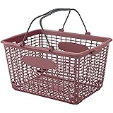 KAWAJUN (カワジュン) 買い物かご ［ 中(29ﾘｯﾄﾙ)・W47.7cm×D34.2cm×H25.7cm ］ ショッピングバスケット （ マイバスケット/収納/洗濯/キャンプ/日本製 ） レンガ（取手ｸﾞﾚｰ） 29RR GB580