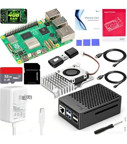Amazon.co.jp: RasTech Raspberry Pi 4 8GB スターターキット 32GB