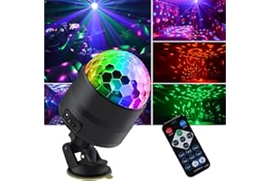 Disco Lights, Disco Ball Light Party Lights dj, led Mini Colors Stage Lights Sound Activated Automatic, Strobe Light Halloween Christmas Decoration Lights Happy Birthday Gift Wedding Club Show