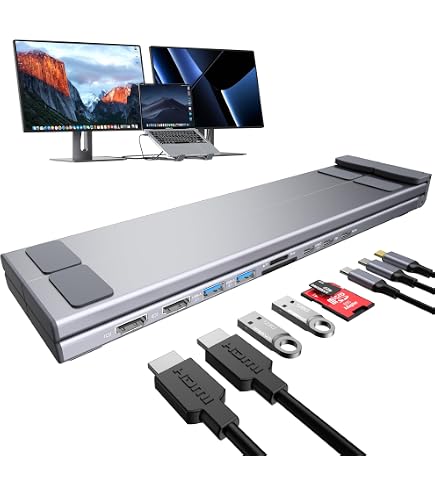 Amazon | USB-C ハブ ドッキングステーション 8-in-1 ノートパソコン