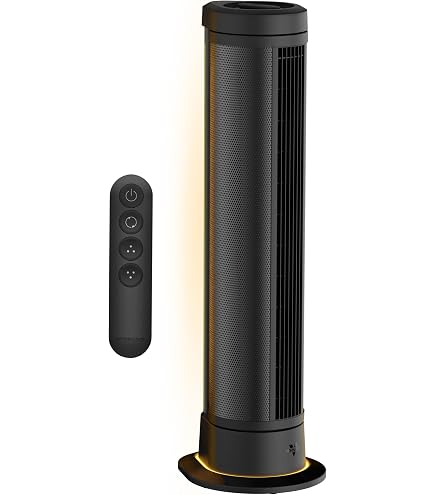 Amazon | Vornado OZI42DC タワーファン リモコンとタイマー付き 首