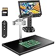 TOMLOV 4K Autofocus Microscope TM4K-AF Max 10.1" HDMI Digital Microscope Rotating Telescopic Arm Micro Welding Microscope Electronic Repair 10.1" Microscope TM4K-AF Max