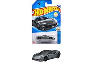 ホットウィール(Hot Wheels) ベーシックカー フェラーリ SF90 ストラダーレ 乗り物おもちゃ ミニカー 3歳から ブラック JFN29