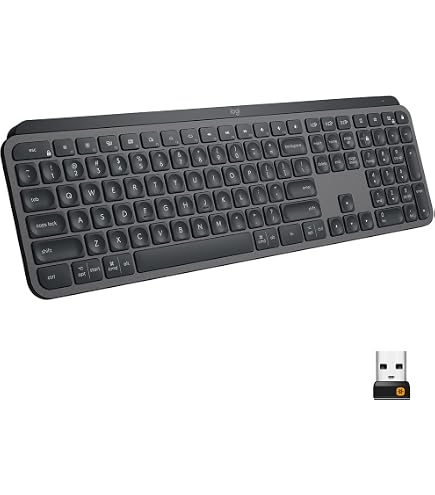 Logitech MX Keys S Wireless Keyboard, Low Profile, Fluid Precise