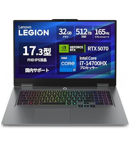 Amazon.co.jp: Lenovo ゲーミングノートPC Legion Pro 5 Gen8 16インチ