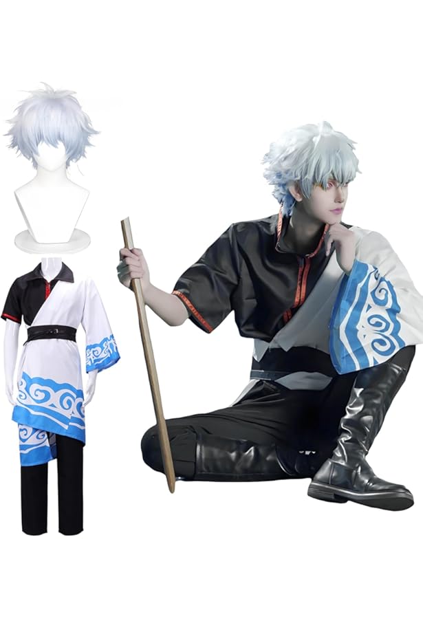Amazon.co.jp: [EKISUI] 銀魂 真撰組隊服 風 衣装 と 沖田総悟 風 アイ