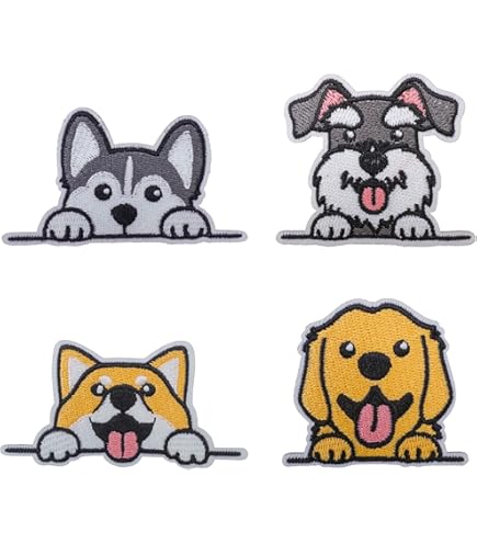 Amazon.co.jp: 黒柴 柴犬 ワッペン 刺繍 アイロンワッペン ト いぬ
