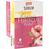SEKEM社製 オーガニック ハーブティー ノンカフェイン/デカフェ 紅茶 (エジプト産) 有機JAS ティーバッグ (ハイビスカス (20包入り))