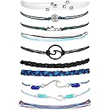 Frodete String Anklet Bracelets for Teen Girls Women, Waterproof String Anklets Bracelets for Girls Sunflower Mountain Anchor
