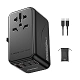 【超高速の140W出力】MOMAX 変換プラグ PD GaN 単ポート140W出力 急速充電 海外変換プラグ 全世界対応 海外旅行用電源変換プラグ 5台同時充電 3*PD USB-C+1*QC USB-A 海外用 コンセント C/BF/O/Aタイプ マルチ変換プラグ ヨーロッパ/韓国/イギリス/アメリカ/オーストラリアなどの国に対応 便利グッズ パソコンに対応 コンパクト 1-World