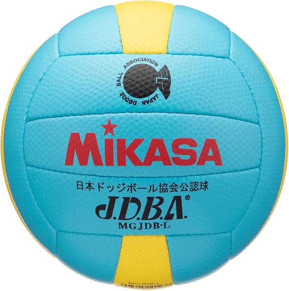ミカサ(MIKASA) 日本ドッジボール協会 公認球 3号 軽量 (小学生用) MGJDB-L 推奨内圧0.3(kgf/㎠) - 1