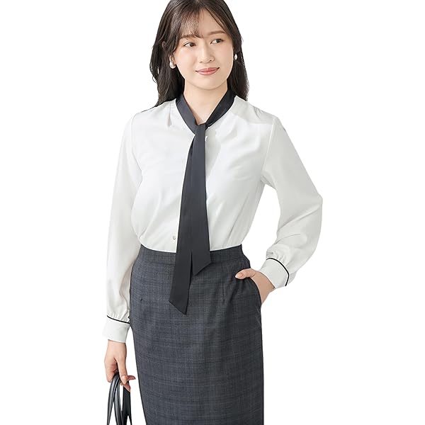 [アオキ] 長袖 ブラウス ボウタイ きれいめ 選べるデザイン 洗える 通勤 オ Amazon | AOKI(アオキ) 長袖 ブラウスボウタイ きれいめ 選べる