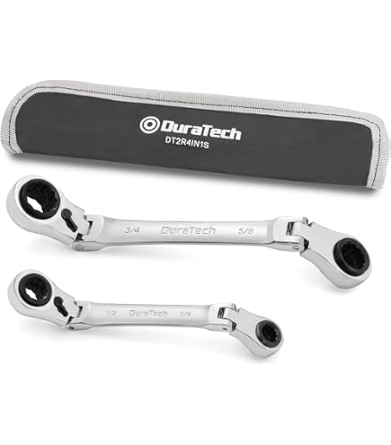 TEKTON Stubby Combination Wrench Set With Roll-up Storage Pouch