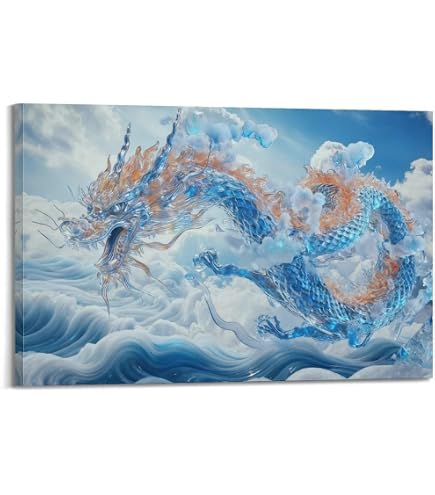 龍 壁画 現代 開運絵画 昇龍アート 龍神 アクリル画 抽象画 龍ノツカイ