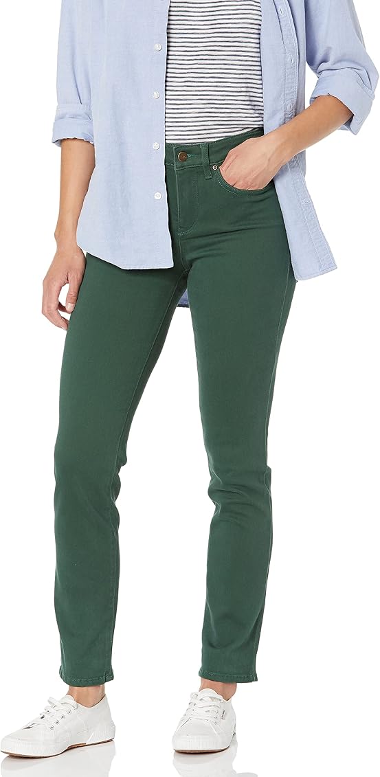 NYDJ Women's Sheri Slim, Pineneedle, 2 