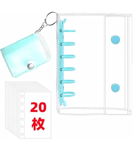 Amazon | zenoco シール帳 透明バインダー 推し活グッズ A6 女の子向け