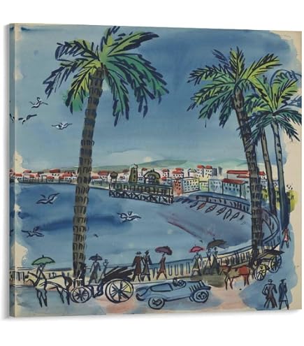 Amazon.co.jp: Raoul Dufyラウル・デュフィ画家の作品「ニースの窓開き