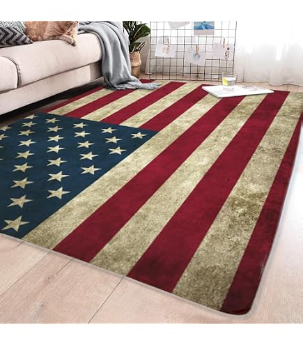 Amazon｜カーペット アメリカ国旗 星条旗 ラグマット 100×150cm 絨毯