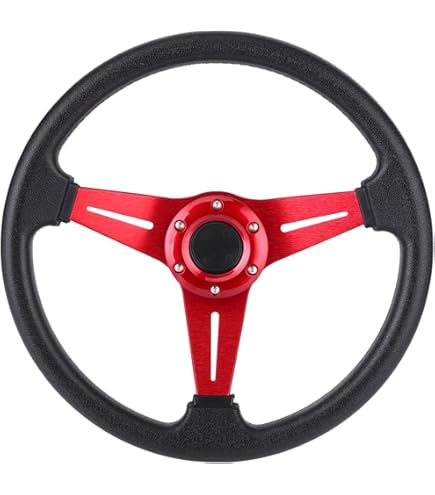 italvolanti ステアリングホイール 赤 Amazon | 320mm/12.5in ステアリング ホイール 赤 最新炭素繊維