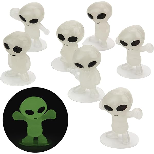 Off the Wall Toys Alien Glow-in-the-Dark Bendable Keychain