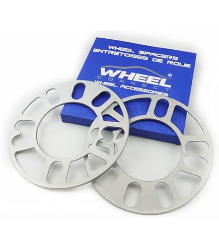 SYKRSS 1 Inch Wheel Spacers - 5x120mm, 66.9mm Hub Bore, Forged Aluminum - Fit Chevy, Cadillac, GMC, Pontiac (4pc Set)
