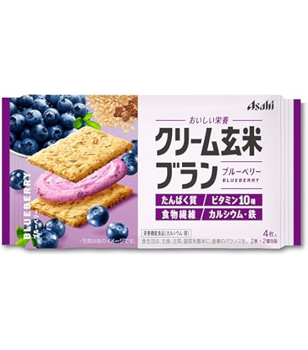 クリーム玄米ブラン 4種60個　メープル ブルーベリー カカオ ヨーグルト Amazon.co.jp: クリーム玄米ブラン 4種アソート (ブルーベリー
