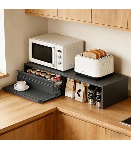 Amazon.co.jp: DCGLA 家電下収納 延長されたデザイン レンジ下収納