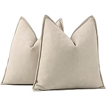 カシウエア　クッションカバー2枚セット BIG CUSHION COVER / BORDER(カバーのみ black/creme): HOME