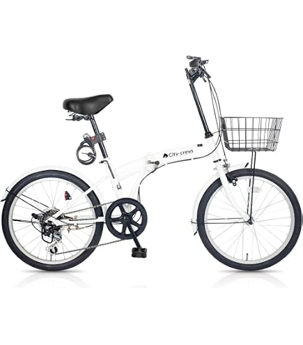 Amazon | City-crews CC10 自転車 折りたたみ自転車 20 インチ 6段変速