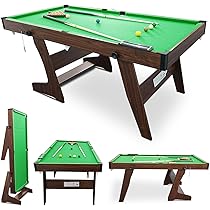 折りたたみ式ビリヤードテーブル グリーン Amazon.co.jp: HLC 6 フィート折りたたみ式ビリヤードテーブル