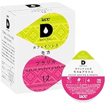 Amazon.co.jp: DRIP POD カフェインレスコーヒー モカ＆ブラジル 12杯