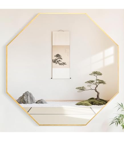 Amazon.co.jp: JHA 大型 イタリア製 アンティーク風水ミラー シンプル