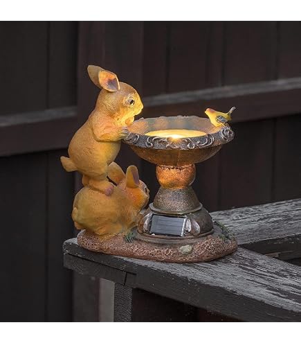 Amazon.co.jp: Yeomoo ソーラーライト付き犬の置物 - 蝶が止まる