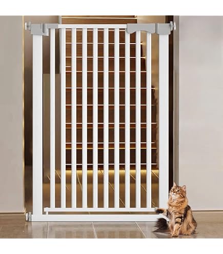 Amazon.co.jp: 脱走防止 猫用フェンス 高さ調節205-285cm スチール製