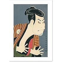 【浮世絵貼り絵アート】東洲斎写楽オマージュ／三代目大谷鬼次の奴江戸兵衛／和モダン アートポスター】 東洲斎写楽 三代目大谷鬼次の奴江戸兵衛